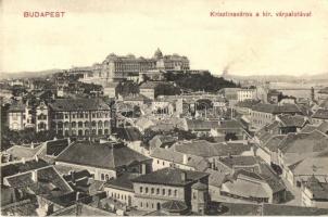 Budapest I. Krisztinaváros a királyi várpalotával, látkép (EK)