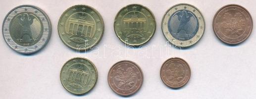 Németország 2002. 1c-2E (8xklf) forgalmi sor T:1-,2 Germany 2002. 1 Cent - 2 Euro (8xdiff) coin set C:AU,XF