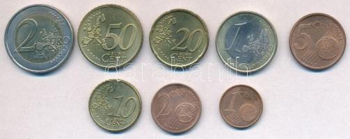 Németország 2002. 1c-2E (8xklf) forgalmi sor T:1-,2
Germany 2002. 1 Cent - 2 Euro (8xdiff) coin set...