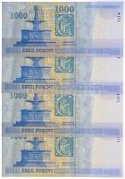 2010. 1000Ft "DB" (4x) sorszámkövetők T:I