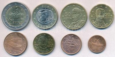 Görögország 2002. 1c-2E (8xklf)  forgalmi sor T:1-,2
Greece 2002. 1 Cent - 2 Euro (8xdiff) coin set...