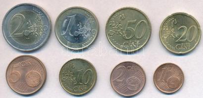 Görögország 2002. 1c-2E (8xklf)  forgalmi sor T:1-,2
Greece 2002. 1 Cent - 2 Euro (8xdiff) coin set...