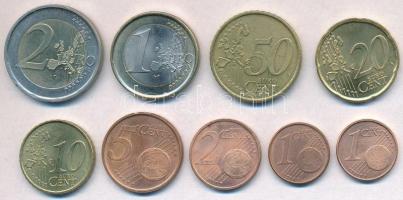 Portugália 2002-2004. 1c-2E (9xklf) T:1- Portugal 2002-2004. 1 Cent - 2 Euro (9xdiff) C:AU