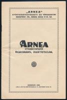 1928 Arena Gyógyszervegyészeti- és tápszergyár vitamintápszer reklámfüzet, 8 p.