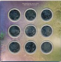 Új-Zéland 2003. 50c Cu-Ni "A Gyűrűk Ura" 9xklf  karton dísztokos szettben T:BU New Zealand...