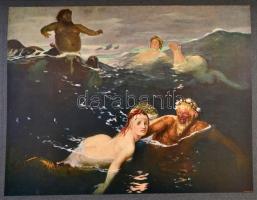 Modern festők. 1-12. füz. Bp., 1905, Aufrecht és Goldschmied.  Gazdagon díszített, kicsit sérült map...