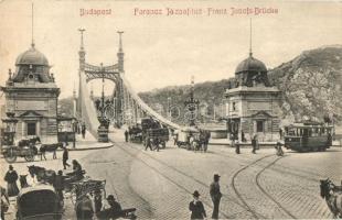 Budapest, Ferenc József híd, villamos (EK)