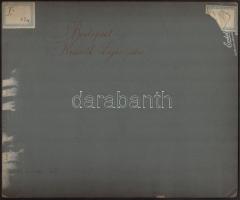 cca 1900 Budapest, V. A Kossuth Lajos utca Nagyméretű keményhátú fotó. Erdélyi Mór (1866-1934) fotój...