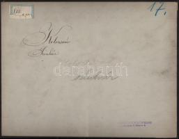 cca 1900 Kolozsvár, Nemzeti színház . Nagyméretű keményhátú fotó. Erdélyi Mór (1866-1934) fotója / C...