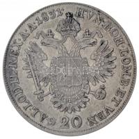 Ausztria 1831A 20kr Ag "I. Ferenc" (6,66g) T:1-
Austria 1831A 20 Kreuzer Ag "Franz I...