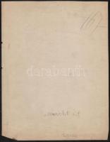 cca 1900 Budapest I. Főherceg Albrecht út. Nagyméretű fotó, sarka hiányos. Erdélyi Mór (1866-1934) f...