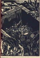 2 db vallási témájú, számozott nyomat 21x29cm