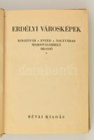 Erdélyi városképek - Kolozsvár, Enyed, Nagyvárad, Marosvásárhely, Brassó. Bp., 1936, Révai. Festett ...