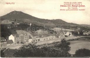 Teplice, Teplitz-Schönau; general view, Margit creme advertisement (fa)