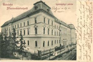 Marosvásárhely, Targu Mures; Igazságügyi palota. Holbach E. kiadása / Palace of Justice