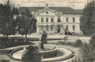 Borszék-fürdő, Mélik szálloda, Fő tér / hotel, main square