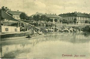 Temesvár, Timisoara; Béga részlet, Gerő Manó kiadása / riverside (EK)