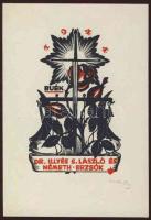 Nagy Árpád (1894-1959) szignált Ex libris