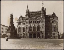 cca 1900 Budapest, I. M. kir. Pénzügyminisztérium épülete a Várban. Nagyméretű fotó. Erdélyi Mór (1866-1934) fotója. 29x22 cm