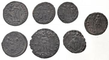 Római Birodalom 7db-os vegyes rézpénz tétel a IV. századból, közte Siscia / I. Constantinus 318. AE ...