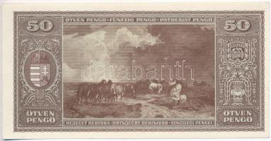 1945. 50P balra tolódott nyomat, bal felső sarokban kis benyomódás T:I,I-
Adamo P15