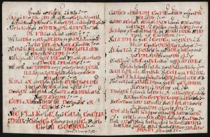 1743 Kézzel írt latin nyelvű kronosztikon Jézus szenvedéstörténetével, 4 p.