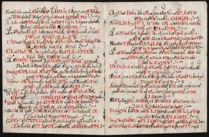 1743 Kézzel írt latin nyelvű kronosztikon Jézus szenvedéstörténetével, 4 p