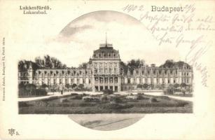 Budapest II. Lukács-fürdő. Schwarcz Jakab kiadása