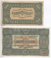 1923. 500K + 1923. 10.000K "Magyar Pénzjegynyomda Rt. Budapest" nyomdahely jelöléssel T:II...