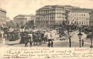 Budapest VIII. Kálvin tér, Múzeum, lovaskocsik