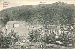 Brassó, Kronstadt, Brasov; Panorama / látkép, J. M. N. 25. / general view (EK)