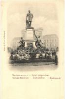 Budapest VII. Keleti pályaudvar, Baross szobor. Riegler J. E. kiadása