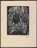 Drahos István (1895-1968) szignós ex libris
