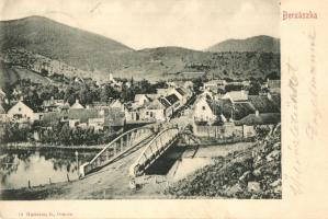 Berszászka, Berzászka, Berzasca; látkép, híd, Hutterer G. kiadása / general view, bridge (EK)