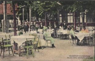 Budapest II. Hűvösvölgy, Balázs Antal vendéglője anno 1921. kerthelyiség