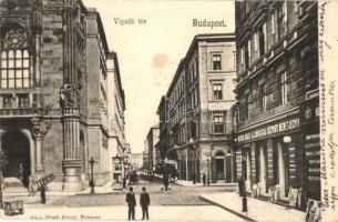 Budapest V. Vigadó tér, MÁV Központi menetjegyiroda; Divald Károly 573.  (EK)