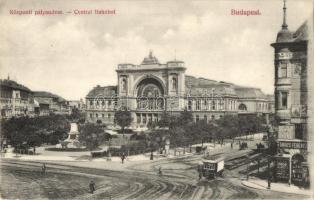 Budapest VII. Központi pályaudvar (Keleti pályaudvar), villamos, Baross tér, Takács Ferenc üzlete, kerékpárüzlet. Divald Károly 1729. (EK)