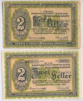 Boldogasszony / hadifogolytábor 1916. május 1. 2f arab sorozat és sorszámmal (2xklf) egyik "MS&...