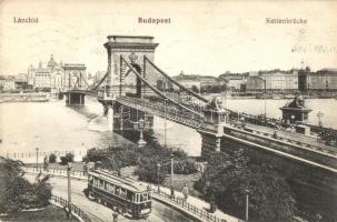 Budapest, Lánchíd, villamos  (EK)