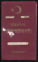 1942 Török fényképes útlevél, kivágásokkal / Turkish passport