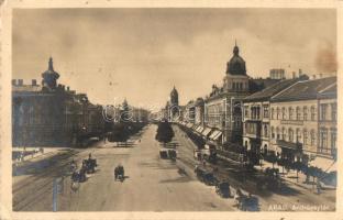 Arad, Andrássy tér, Fogorvosi-fogtechnikai műterem, utcakép, Weisz Leó kiadása / square, dentistry, street view (EK)