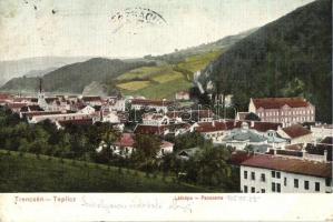 Trencsénteplic, Trencianske Teplice; látkép, D. T. C., L. / general view (EK)