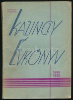Kazinczy évkönyv 1898-1928. Szerk.: Sziklay Ferenc. Kosice-Kassa, 1929, Kazinczy Kiadóvállalat. Kiadói papírkötés, pár kijáró oldallal. (51-62 p.)