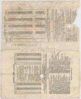 Budapest 1944. 500P + 1000P "Pesti Magyar Kereskedelmi Bank / Pénztárjegy" mindkettő szára...