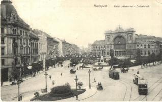 Budapest VII. Keleti pályaudvar, villamosok, fogorvos (EK)