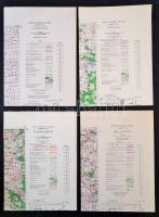 1944 51 db Közép-Európát ábrázoló, USA hadserege számára készített katonai térkép, köztük 1 db magya...