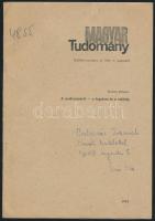 1981 Kulcsár Kálmán (1928-2010) jogász A modernizáció - a fogalom és valóság című tanulmányának különlenyomata dedikálva  a szerző által