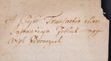 1753 Fancsika (Fancsikove, Ukrajna), Fröhlich alias Végh Ferenc levele azonosítatlan királyi tanácso...