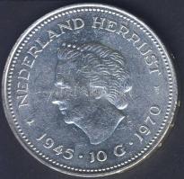 Hollandia 1970. 10G Ag "Wilhelmina Julianna" T:2