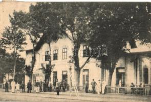 Dunaszerdahely, Dunajská Streda; Vasútállomás, létra, Brunner Adolf kiadása / railway station, ladder (EK)